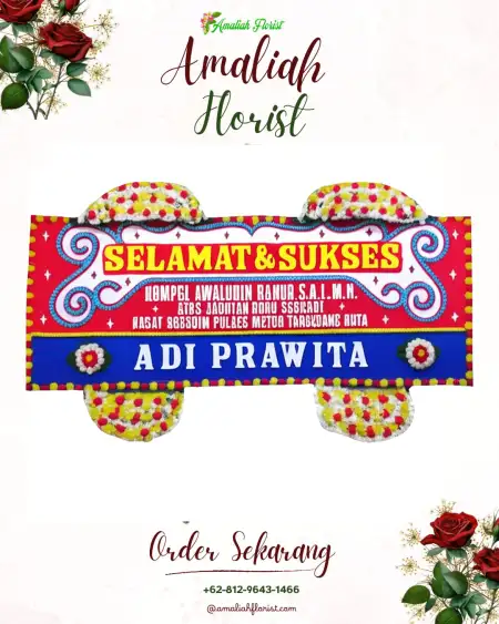 Papan Bunga Ucapan Selamat Karang Intan